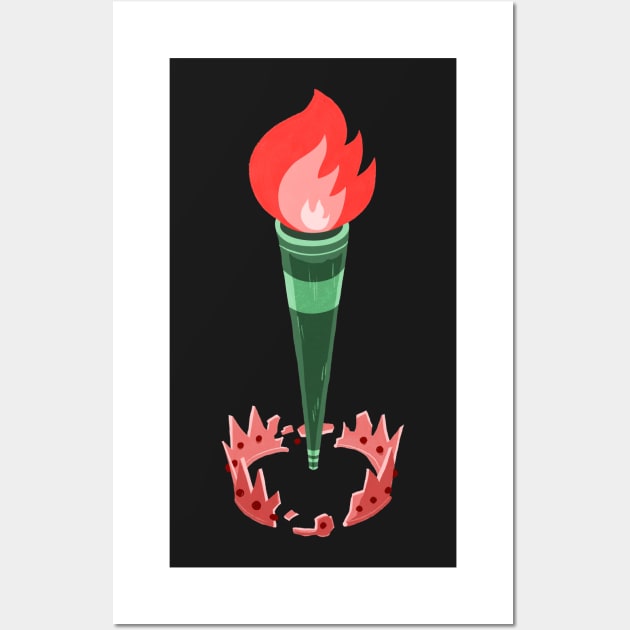 Statue of Liberty Torch Wall Art by washburnillustration